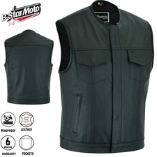 Vests for Men Genuine Leather