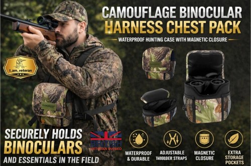Camo binocular harness chest - binocular,