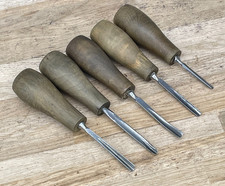 5 Vintage Palm Gouge Chisel