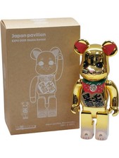 Bearbrick  Japan Pavilion Expo 2025 Osaka Kansai Gold Figure Manekineko 400%
