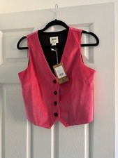 JOANIE PINK CORDUROY WAISTCOAT