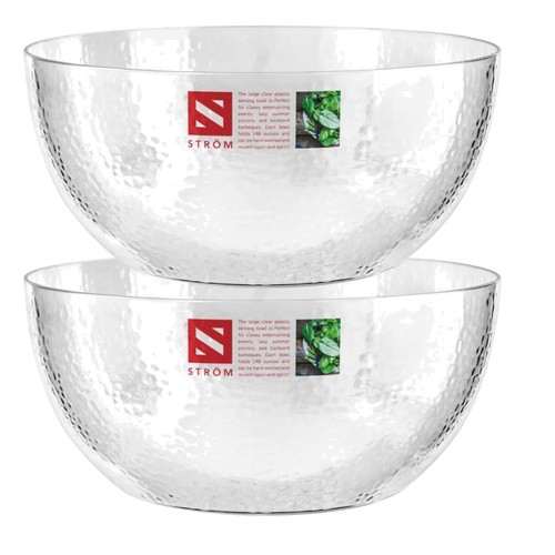 Pack clear plastic serving - 2,