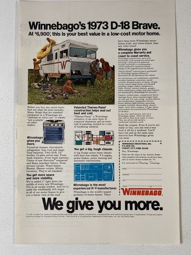 1973 winnebago motor home - 1973,