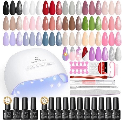 Peacecolor 32pcs gel nail - 32pcs,