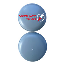 2x Hub Cap, Grey Plastic, 76mm to fit Ifor Williams Trailers, Pattern Part