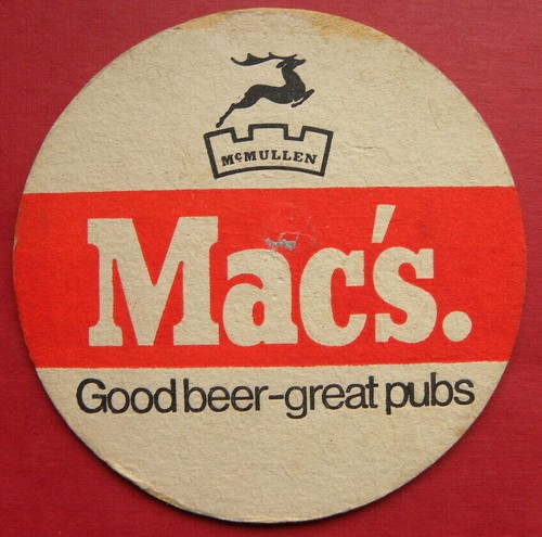 Mcmullen beer mat - mcmullen,