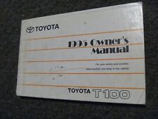 1995 Toyota T100 Pickup Truck Owner Operator Manual User Guide DX SR5 xz