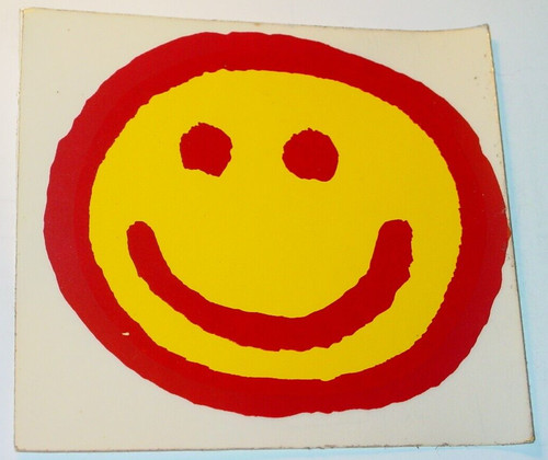 Smiley face sticker - face, vintage