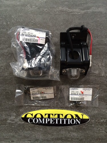 Rear number plate lights - rear,