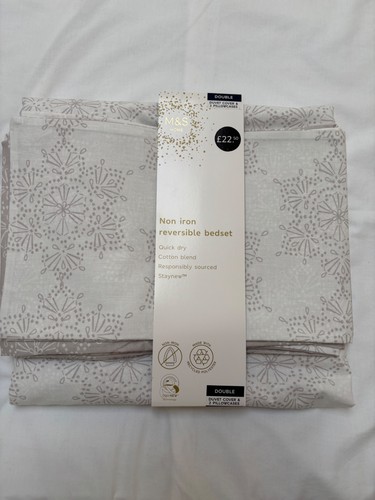 White grey snowflake - m&s, &