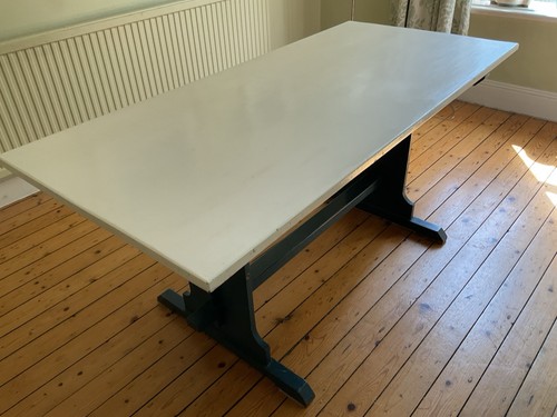 Painted pine refectory dining - painted,