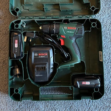 Bosch PSB 1800 LI-2 Cordless Combi Drill, 2 batteries and charger with case