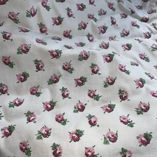 Piece Of Vintage Laura Ashley Fabric 1/2 Metre Ditsy Rosebud