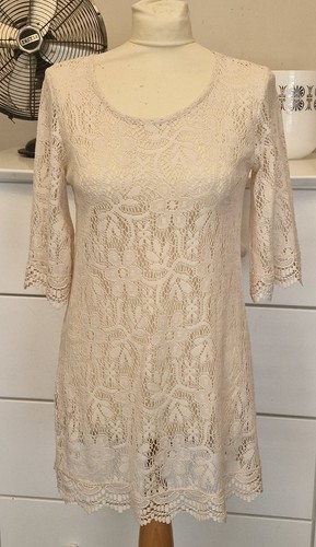 Stunning cream boho - cream, crochet