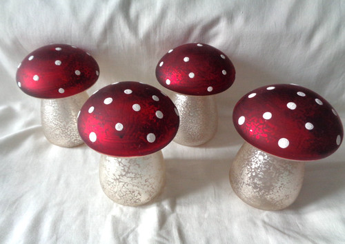 Christmas led mushrooms - x,