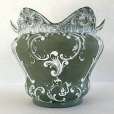 Green Jasperware Planter Pot