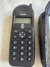 Old Vintage Philips Mobile Phone With Case