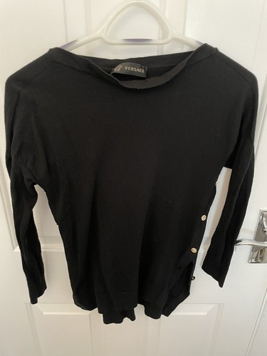 Womens versace black jumper - womens,