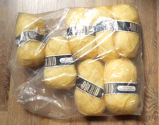 7 Balls Yellow Vintage Brushed Wool - 7 x 40g Supersoft Wool