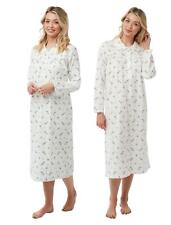 Ladies Wincey Flannelette Nightdress Brushed Cotton Nightwear Nighty, Size 8-26