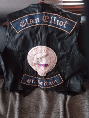 Elliot clan backpatch - , leather