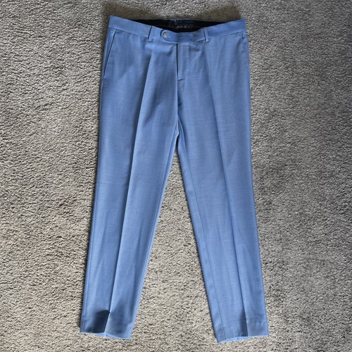 Men blue trousers w38 l32 - trousers,