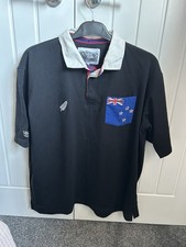 Cotton Traders Classic New Zealand All Blacks Rugby Shirt XXL Kiwis Black