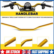 Gold Motorcycle Motorbike 28mm