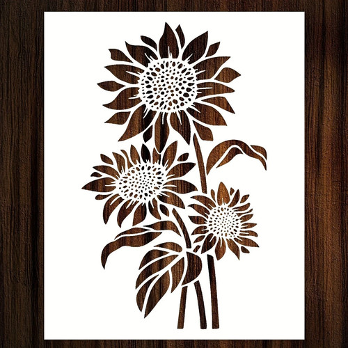 Reusable sunflower - 1, a4