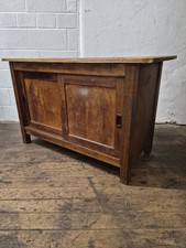 vintage wooden work bench