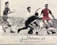 JIMMY GREAVES 1962 WORLD CUP ENGLAND SIGNED 6 x 4 PHOTO PRINT BIG SALE £4 