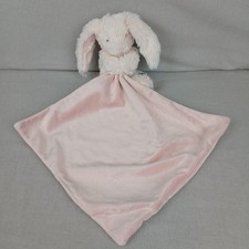 Marks Spencer Comforter Bunny White Rabbit Pink Baby Blanket Soft Toy Blankie