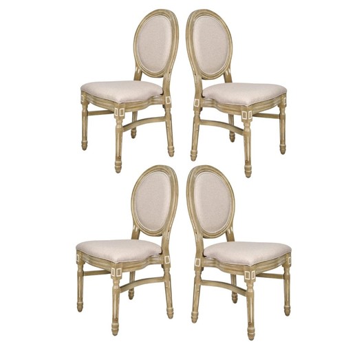 Chair louis pop wood fabric - chair,