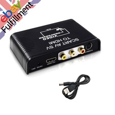Scart AV S-video To HDMI Composite Switcher RCA Video&Audio Converter Adapter k