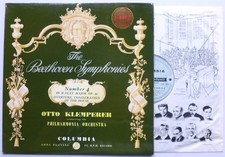 Otto Klemperer The Beethoven Symphonies No 4 LP Columbia SAX2354 EX/VG+ 1960 ...