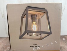 Next Grey Malvern Flush Ceiling Light