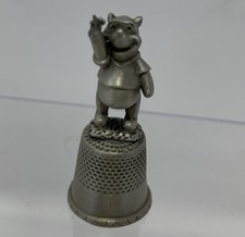 Vintage Winnie the Pooh Pewter Thimble Sewing Collectible Disney