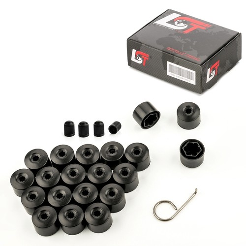 20x wheel bolt caps - 20x, black