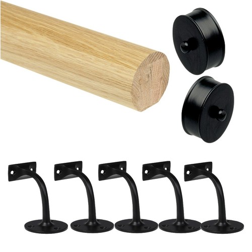 Oak round mopstick style - oak,