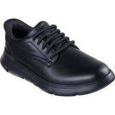 Skechers Garza Duran Mens Slip Ins Hands Free Shoes All Black 8-13