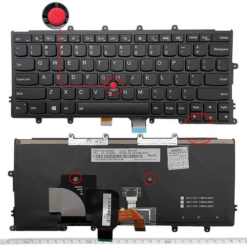 Keyboard pointer backlit - us, w/