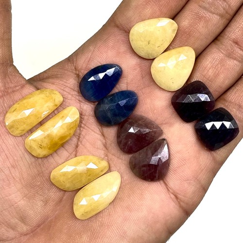 Pcs natural multi sapphire - 12,
