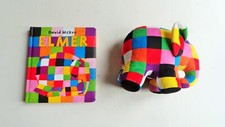 ELMER CUDDLY TOY AND HARDBACK BOOK