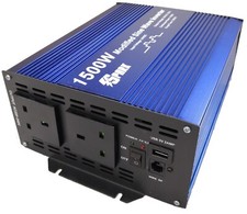 1500W Car Caravan Power inverter DC 12V to AC 220V Sine Wave USB Converter