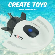 Mini RC Submarine Boat RC Toy Remote Control Waterproof Diving Gift for Kids Boy