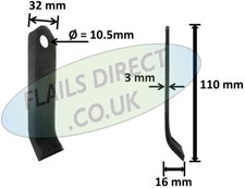 Grade B flail to suit Scag