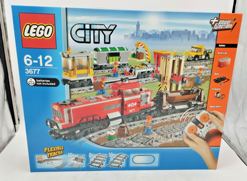 Lego 3677 red cargo - train, misb