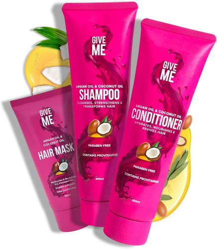 Give cosmetics shampoo and - shampoo,