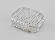 Antique English Solid Silver George III Vinaigrette, Samuel Pemberton, 1810