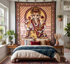 Large ganesha tapestry wall - large,